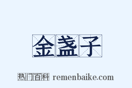 金盏子是什么意思的图片